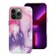 Kožený kryt - Mag Cover  iPhone 13 Pro fialový 
