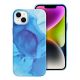 Kožený kryt - Mag Cover  iPhone 14 Plus modrý splash