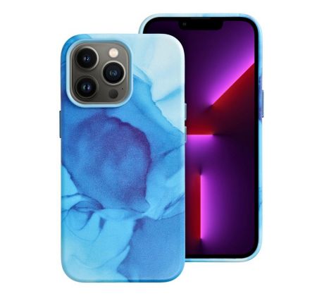 Kožený kryt - Mag Cover  iPhone 13 Pro modrý 