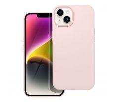 Kožený kryt - Mag Cover  iPhone 14 růžový