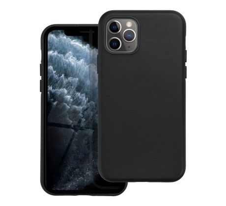 Kožený kryt - Mag Cover  iPhone 11 Pro černý
