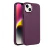 Kožený kryt - Mag Cover  iPhone 14 Plus fialový