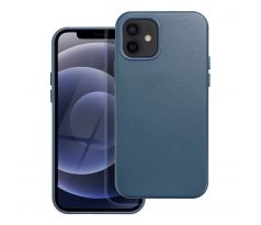 Kožený kryt - Mag Cover  iPhone 12 modrý