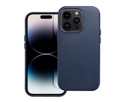 Kožený kryt - Mag Cover  iPhone 14 Pro modrý