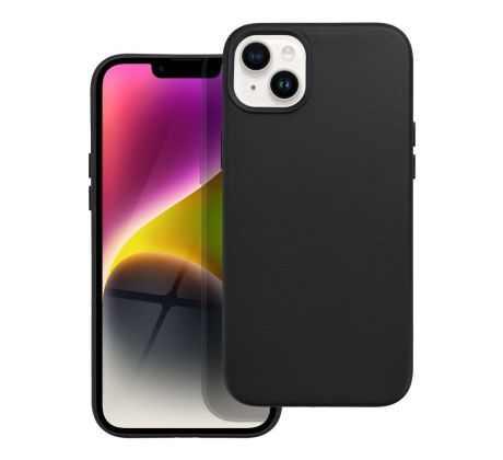 Kožený kryt - Mag Cover  iPhone 14 Plus černý