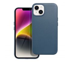 Kožený kryt - Mag Cover  iPhone 14 indigo modrý