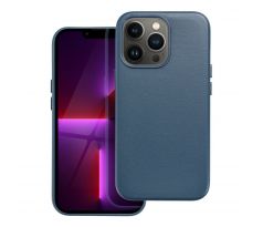 Kožený kryt - Mag Cover  iPhone 13 Pro modrý