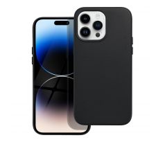 Kožený kryt - Mag Cover  iPhone 14 Pro Max černý