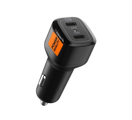 NABÍJEČKA DO AUTA SPIGEN PC2200 ARCSTATION 2-PORT CAR CHARGER PD75W BLACK