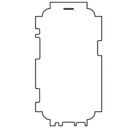 Hydrogel - matná ochranná fólie - iPhone 14, typ výřezu 3