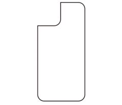 Hydrogel - zadní ochranná fólie - iPhone 14, typ výřezu 4