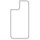 Hydrogel - matná zadní ochranná fólie - iPhone 14, typ výřezu 3