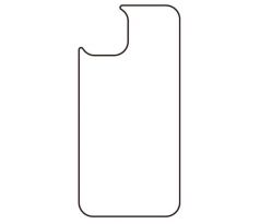 Hydrogel - matná zadní ochranná fólie - iPhone 14, typ výřezu 12