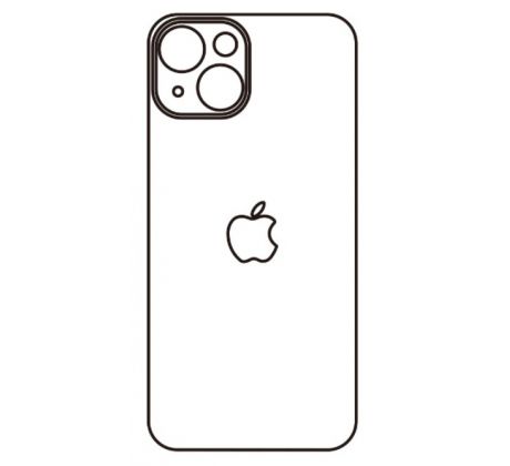 Hydrogel - matná zadní ochranná fólie - iPhone 14, typ výřezu 13