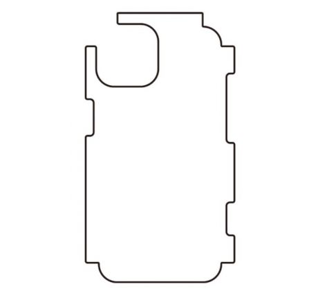 Hydrogel - zadní ochranná fólie - iPhone 14, typ výřezu 8