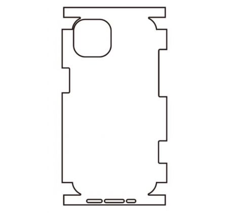 Hydrogel - zadní ochranná fólie - iPhone 14, typ výřezu 12