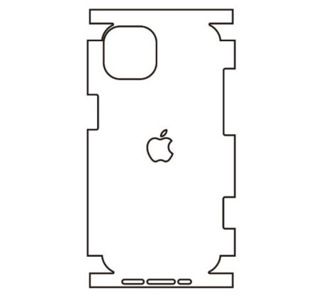 Hydrogel - zadní ochranná fólie - iPhone 14, typ výřezu 15