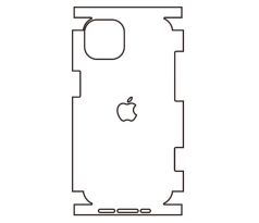 Hydrogel - matná zadní ochranná fólie - iPhone 14, typ výřezu 11