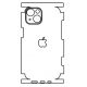 Hydrogel - matná zadní ochranná fólie - iPhone 14, typ výřezu 14