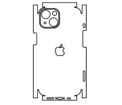 Hydrogel - matná zadní ochranná fólie - iPhone 14, typ výřezu 15