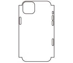 Hydrogel - matná zadní ochranná fólie - iPhone 14 Plus, typ výřezu 5