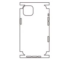 Hydrogel - matná zadní ochranná fólie - iPhone 14 Plus, typ výřezu 6
