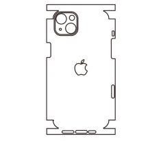 Hydrogel - matná zadní ochranná fólie - iPhone 14 Plus, typ výřezu 7