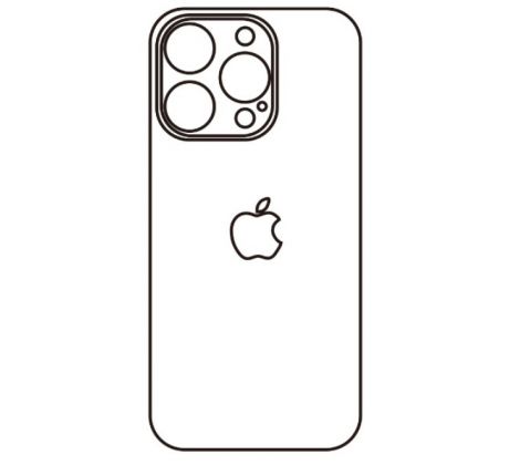 Hydrogel - zadní ochranná fólie - iPhone 14 Pro, typ výřezu 4