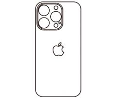 Hydrogel - matná zadní ochranná fólie - iPhone 14 Pro, typ výřezu 4