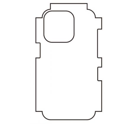Hydrogel - zadní ochranná fólie - iPhone 14 Pro, typ výřezu 6