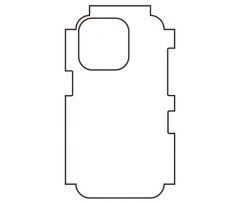 Hydrogel - matná zadní ochranná fólie - iPhone 14 Pro, typ výřezu 6
