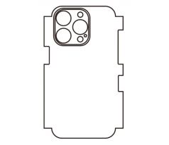 Hydrogel - matná zadní ochranná fólie - iPhone 14 Pro, typ výřezu 7