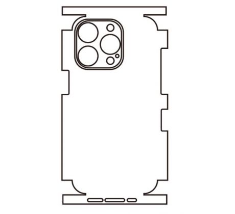 Hydrogel - zadní ochranná fólie - iPhone 14 Pro, typ výřezu 10