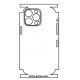Hydrogel - matná zadní ochranná fólie - iPhone 14 Pro Max, typ výřezu 7