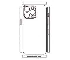 Hydrogel - matná zadní ochranná fólie - iPhone 14 Pro Max, typ výřezu 8