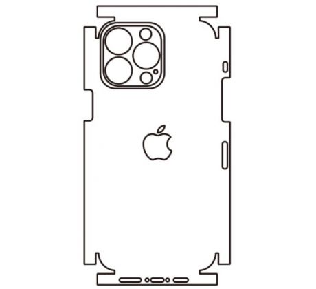 Hydrogel - matná zadní ochranná fólie - iPhone 14 Pro Max, typ výřezu 9