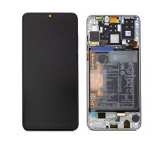 Original displej + dotykové sklo pro Huawei P30 Lite 2020 New Edition White 48MP foto (Service Pack)