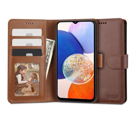 KRYT TECH-PROTECT WALLET SAMSUNG GALAXY A14 4G / 5G BROWN