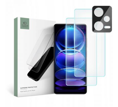 3PACK OCHRANNÝCH SKEL TECH-PROTECT SUPREME SET XIAOMI REDMI NOTE 12 PRO 5G / 12 PRO+ PLUS 5G CLEAR