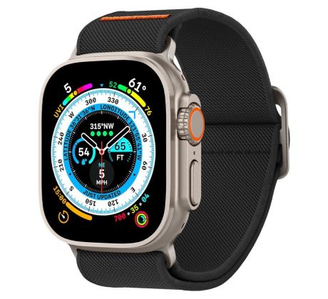 ŘEMÍNEK SPIGEN FIT LITE ULTRA APPLE WATCH 4 / 5 / 6 / 7 / 8 / 9 / SE / ULTRA 1 / 2 (42 / 44 / 45 / 49 MM) BLACK