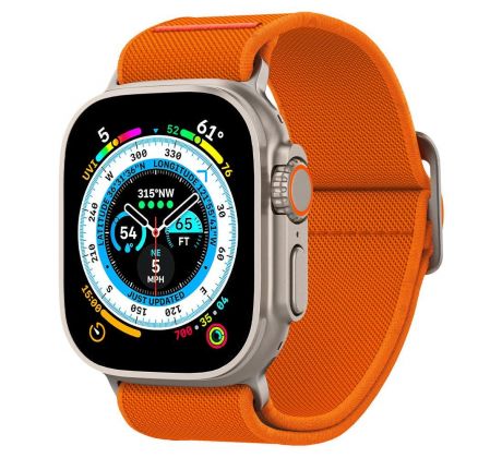 ŘEMÍNEK SPIGEN FIT LITE ULTRA APPLE WATCH 4 / 5 / 6 / 7 / 8 / 9 / SE / ULTRA 1 / 2 (42 / 44 / 45 / 49 MM) ORANGE