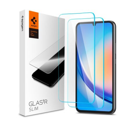 2KS V BALENÍ, SET 2 OCHRANNÝCH SKEL SPIGEN GLAS.TR SLIM 2-PACK SAMSUNG GALAXY A34 5G CLEAR