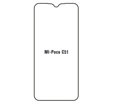 Hydrogel - ochranná fólie - Xiaomi Poco C51 (case friendly)  