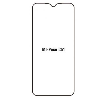 Hydrogel - ochranná fólie - Xiaomi Poco C51 (case friendly)  