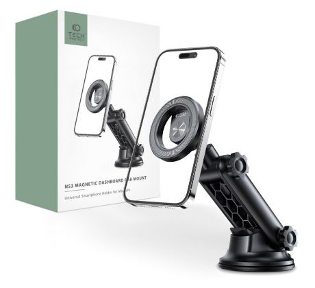 DRŽÁK DO AUTA TECH-PROTECT N53 MAGNETIC MAGSAFE DASHBOARD CAR MOUNT BLACK