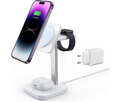 ESR HALOLOCK 3IN1 WATCH MAGNETIC MAGSAFE WIRELESS CHARGER WHITE