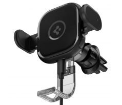 DRŽÁK DO AUTA S BEZDRÁTOVÝM NABÍJENÍM SPIGEN UTS12W ONETAP UNIVERSAL VENT CAR MOUNT WIRELESS CHARGER BLACK