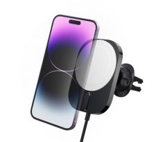 DRŽÁK DO AUTA SPIGEN ITM12W ONETAP PRO 3 MAGNETIC MAGSAFE VENT CAR MOUNT WIRELESS CHARGER BLACK