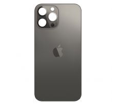 iPhone 14 Pro Max - Sklo zadního housingu se zvětšeným otvorem na kameru - Space Black 