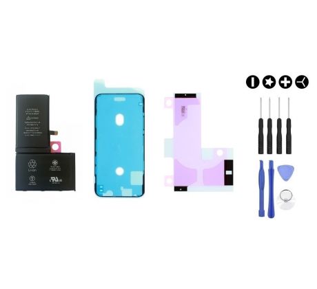 MULTIPACK - OEM Baterie iPhone X + lepka pod displej + lepka pod baterii + sada nářadí